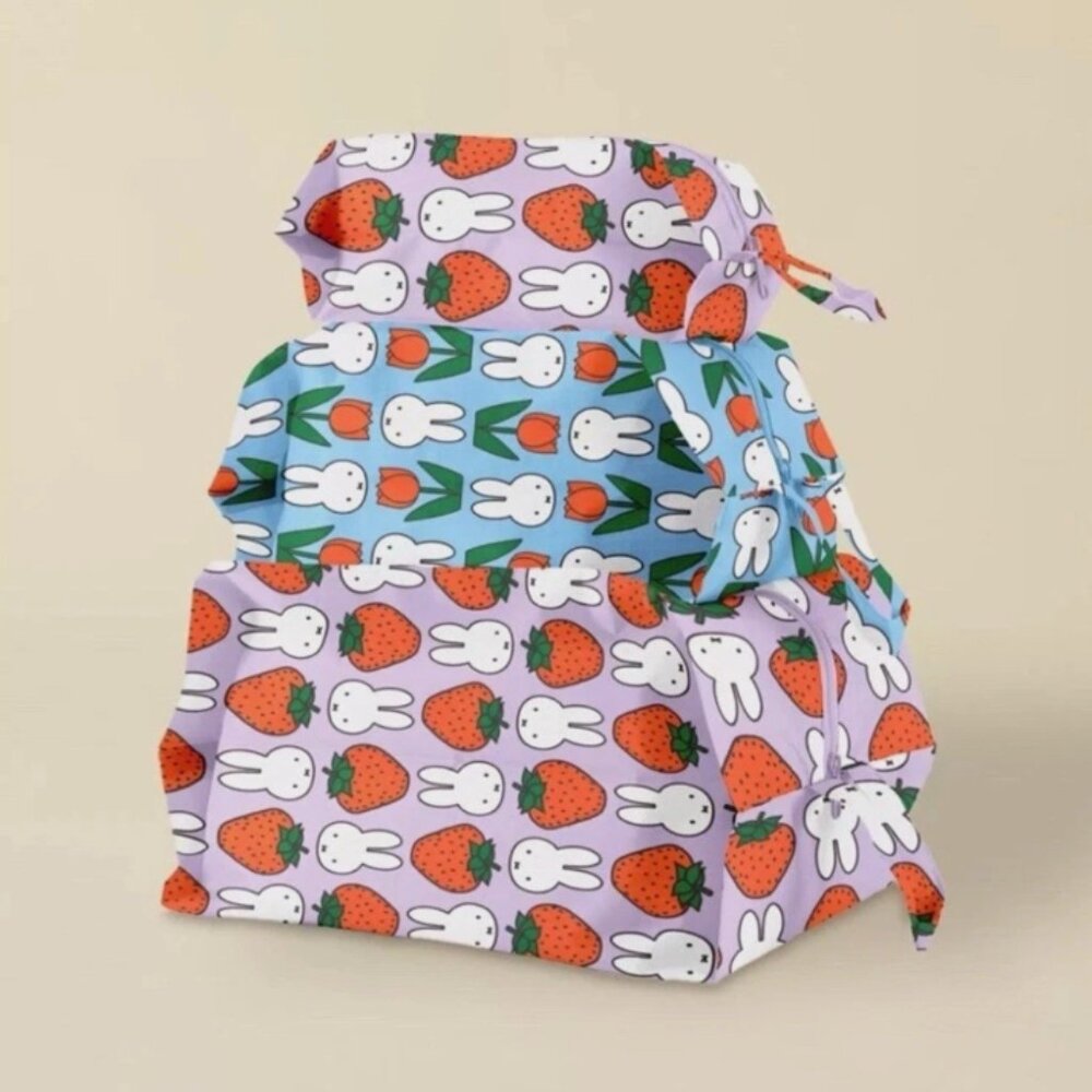 BAGGU & Miffy 3D Travel Zip Pouch Set Urban Oufitter Exclusive NEW